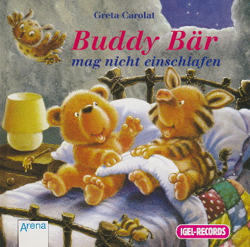 Cover der CD Buddy Bär mag nicht einschlafen (Illustration: Susanne Mais)