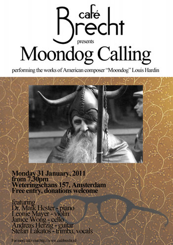 Plakat Moondog Calling (Bild: Janice M. Wong)