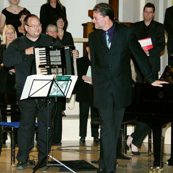 Dr. Maik Hester (Akkordeon) und Jürgen Plich (Klavier); (Bild © Jürgen Hoffmann)